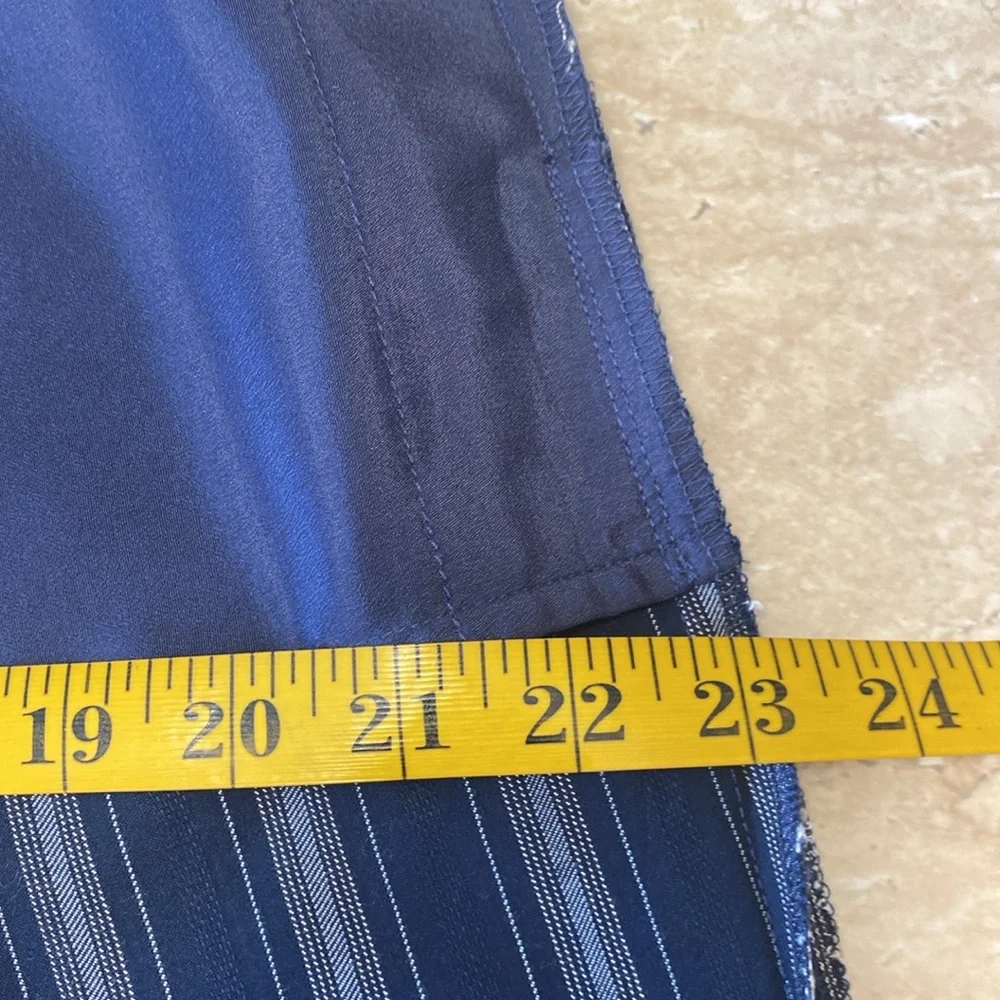 J.Crew Striped Blue Women's 2 piece pant suit, Excellent Condition, - Picture 12 of 16